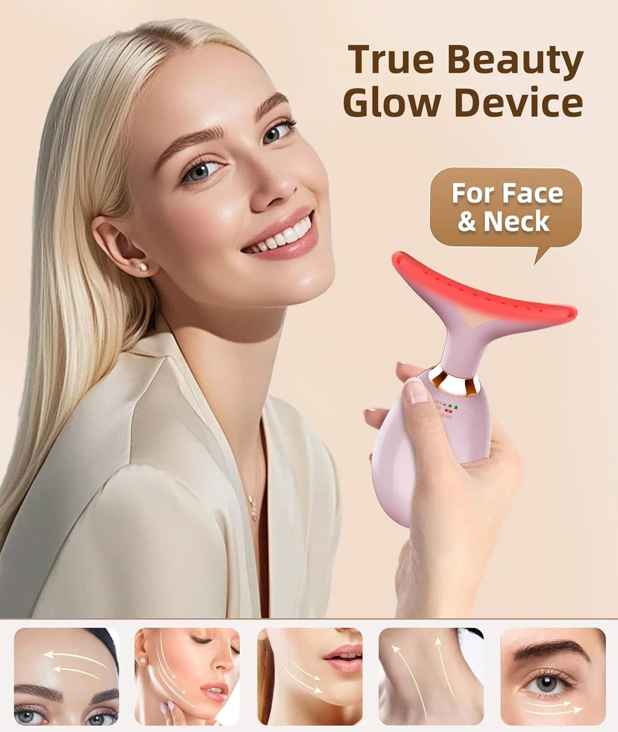 Mooi Luxe 3D Facial Roller Massager